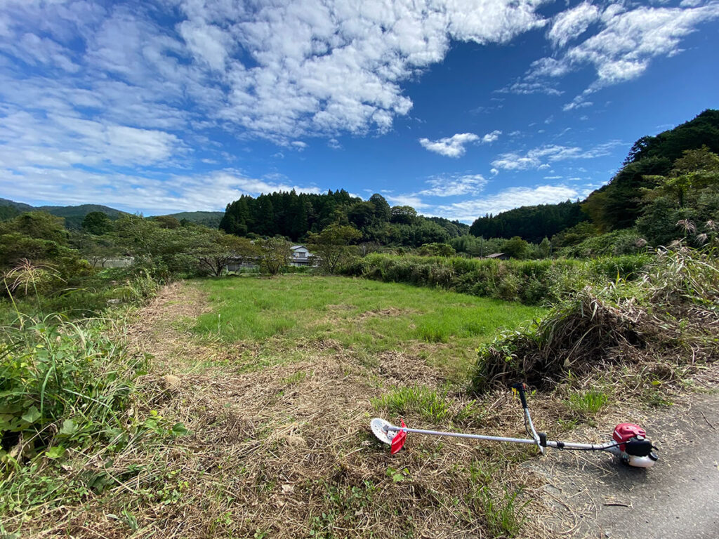 開墾作業の様子